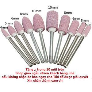 Lưỡi cắt phủ kim cương đường kính phi 18mm tặng kèm 3 mũi đá chân 3mm - đĩa cắt mini phủ kim cương- lưỡi cắt mini