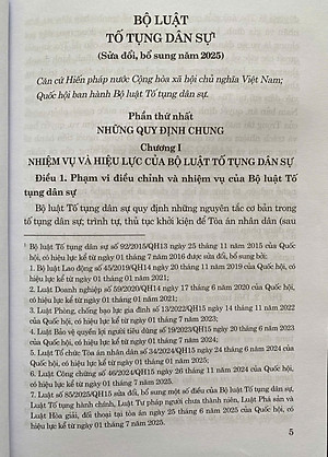 Bộ Luật Tố Tụng Dân Sự ( Sửa Đổi, Bổ Sung Năm 2025)