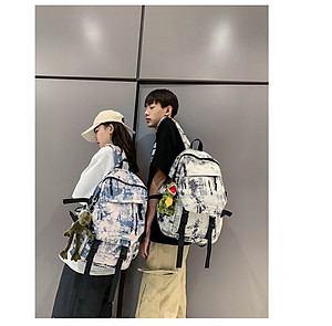 Balo đi học nam nữ ulzzang tặng Móc Dê Loang 2 màu cho học sinh style Hàn Quốc unisex Lalunavn - B28