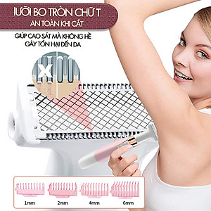 Máy cạo tẩy lông toàn thân Kemei KM-1900 chuyên dụng cạo lông nách, bikini, lông tay, chân,...- Hàng chính hãng