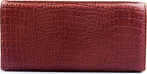 Ví nữ da bò vân cá sấu nhỏ 3 gấp nhiều màu Huy Hoàng HT3105-06-07