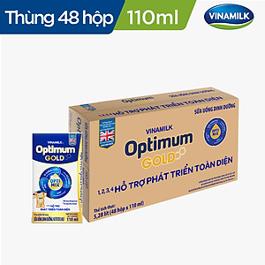 Thùng 48 Hộp Sữa Bột Pha Sẵn Vinamilk Optimum Gold 110ml