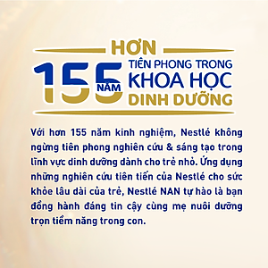 Sữa bột Nestlé NAN SUPREMEPRO 2 800g nhập khẩu Đức với 5HMO & đạm Gentle Optipro ( Dành cho trẻ từ 12 - 24 tháng tuổi)