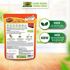 Combo 3 gói Nước dùng Lẩu Kim Chi Barona 180g tươi ngon chuẩn vị không cần nêm nếm