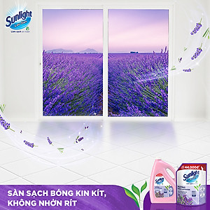 Nước Lau Sàn Sunlight Tinh Dầu Thảo Mộc Hương Lavender Túi 3.6KG