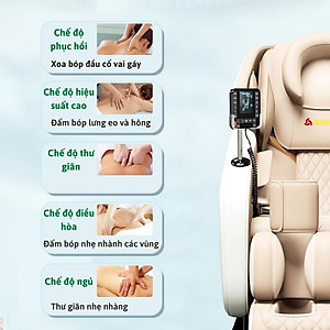 Ghế massage trị liệu toàn thân Kagawa K9 cao cấp đa chức năng công nghệ túi khí, nhiệt hồng ngoại