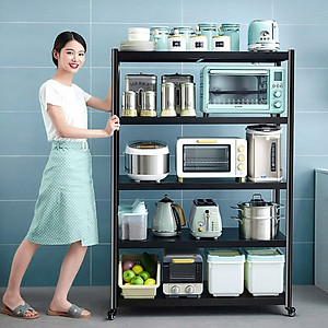 Kệ để lò vi sóng đa năng Inox 304 cao cấp Vando chính hãng kệ để đồ lò nướng chắc chắn, sơn tĩnh điện chống bong tróc, kệ nhà bếp siêu chịu lực 300kg