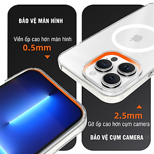 Ốp lưng cứng chống ố sạc từ tính dành cho iPhone 12 / 13 / 14 / 15 / 16 / 12 Pro / 12 Pro Max / 13 Pro / 13 Pro Max / 14 Plus / 14 Pro / 14 Pro Max / 15 Plus / 15 Pro / 15 Pro Max / 16 Plus / 16 Pro / 16 Pro Max - Hàng chính hãng