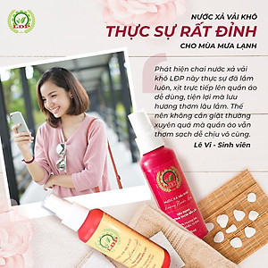 Combo 2 chai xịt xả vải khô hương nước hoa Lâm Đại Phúc