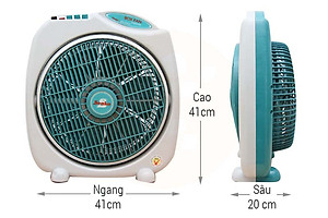 Quạt Bàn Đảo 3 Tấc Senko BD1010 - Màu Ngẫu Nhiên - Hàng chính hãng