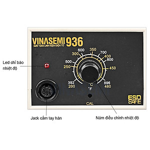 Vinasemi 936 Máy Hàn Trạm Điều Chỉnh Nhiệt Độ 60W