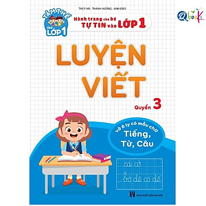 Sách - Combo 3 cuốn Luyện Viết - Tâm thế vào lớp 1 - Quyển 123 (3 cuốn)