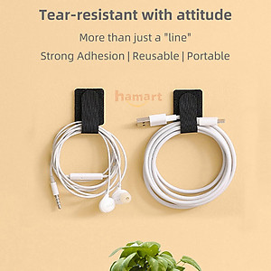 Dây Đai Velcro Keo 3M Dán Tường Đa Năng Cuốn Dây Cáp Sạc Tai Nghe Treo Dây Điện Chống Rối