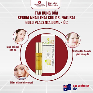Serum Vàng Dr Natural Astragrace Gold Placenta Premium 50ml | Giúp Trắng Da, Ngăn Ngừa Lão Hóa - Nhập Khẩu Chính Hãng