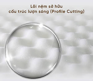 Nệm Foam Tatana Massage Relax, Cấu Trúc Lượn Sóng, Duy Trì Tư Thế Nằm Giảm Áp Lực Cơ Thể