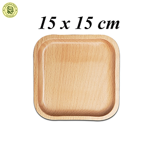 Combo 3 Khay Gỗ Hình Vuông Trơn Không Tay Cầm TL76 + TL77 + TL78 - Đồ Gỗ Nhà Bếp Thương Hiệu Trường Sơn