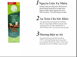 Nhang Sạch Phòng Máy Lạnh - Ít khói - Hương trầm dịu nhẹ - Chân tăm mộc - Nhang Xanh - 300g - 20cm