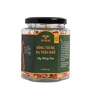 Đông trùng hạ thảo Dr. Trung Sấy thăng hoa - Loại Đặc biệt - Công thức cải tiến từ tảo Spirulina và Protein thực vật, Không sử dụng nhộng tằm, Dùng được với người ăn chay - Giúp cải thiện giấc ngủ, Tăng hệ miễn dịch, Ổn định huyết áp