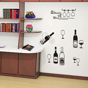  Decal dán tường kết hợp Dưới ánh đèn đêm JM7211+ XH5206 [ Size Lớn ]