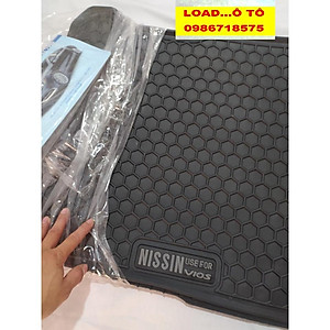 Thảm Lót Sàn Cao Su Đúc Xe Toyota Vios 2022-2019 Mẫu Tổ Ong Cao Cấp, Không Mùi