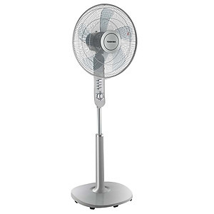 Quạt đứng Toshiba F-LSA10(H)VN, Màu xám, 50W- 5 cánh - Hẹn giờ tắt - Góc đảo gió 85 độ - Hàng chính hãng, bảo hành 12 tháng
