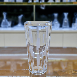 Bình hoa pha lê Tiệp cao cấp BOHEMIA 1285 cao 30.5 cm, hoa văn mài, kiểu dáng sang trọng, hiện đại - Hàng chính hãng