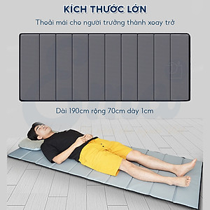 Đệm ngủ trưa văn phòng gấp gọn EMA loại cao cấp dày 1cm - tặng kèm túi đựng