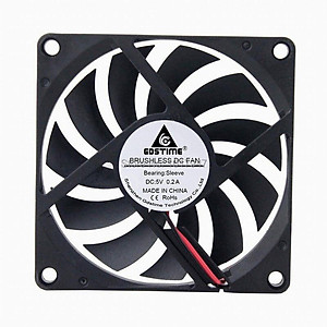 1 Quạt Tản Nhiệt Không Chổi Than Dc 5v 2pin 8010s 8cm 80mm 80x80 X 10mm