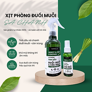 ( Thơm phòng/ đuổi muổi ) Bình xịt đuổi muỗi, côn trùng HATACA -100% thiên nhiên
