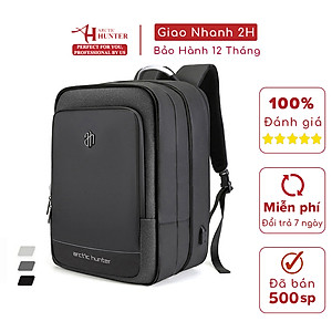 Balo du lịch Arctic Hunter B00227 chất liệu Oxford chống nước, khóa mở rộng như vali, cổng kết nối USB