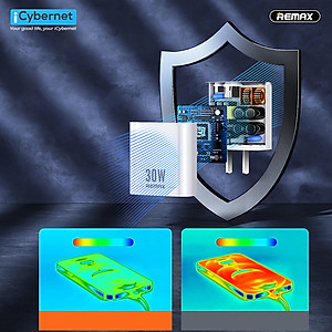 Củ sạc nhanh 30W Remax RP-U82 chuẩn kép QC+PD - Hàng chính hãng