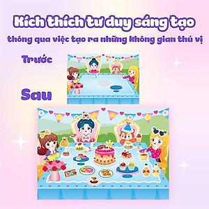 Công chúa Cherry Sách bóc dán sticker cho bé gái