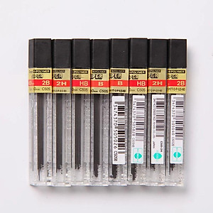 Ruột bút chì kim Pentel C505 2B ngòi 0.5mm 12 ruột/tuýp