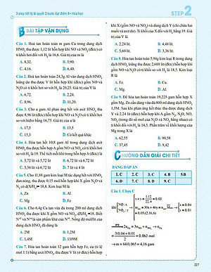 Sách 3 STEP - Tiết Lộ Bí Quyết 3 Bước Đạt Điểm 8+ Hóa Học