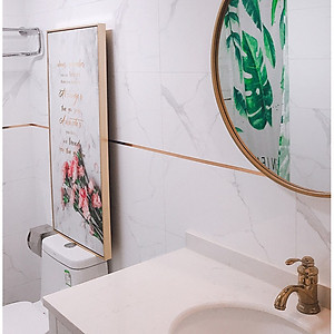 Băng keo dán chỉ gạch dài 50m trang trí vách tường, viền gạch decor nội thất ốp lát không thấm nước DG-50