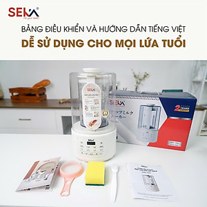 (Phiên Bản Mới) Máy Làm Sữa Hạt Đa Năng 1,5L SEKA E600 Chống Trào, Chống Ồn, 8 Chức Năng - Hàng Chính Hãng