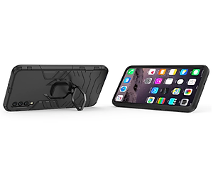 Ốp lưng dành cho Samsung Galaxy A7 2018 iron man chống sốc kèm iring - hàng nhập khẩu