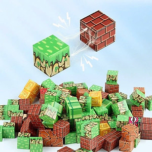 Combo 50 Khối Minecraft Nam Châm, Đồ Chơi Lắp Ráp Có Từ Tính Mô Hình Xây Dựng Cho Bé Sáng Tạo, Đồ Chơi Trẻ Em HT SYS