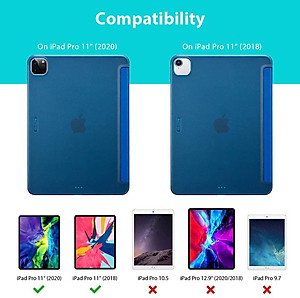 Bao Da Dành Cho iPad Pro 11 inch và 12.9 inch 2020 ESR Rebound Slim Smart Case - Hàng Nhập Khẩu