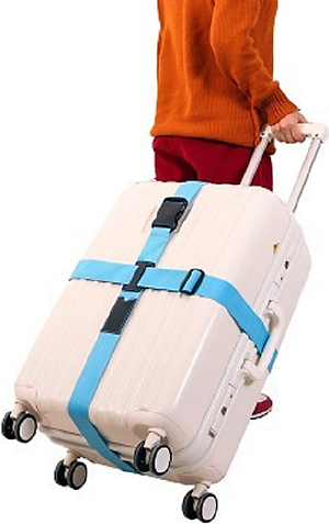 [KHÓA GÀI]-Dây đai cố định và bảo vệ vali an toàn mẫu đôi 2m, màu ngẫu nhiên+ Tặng kèm thẻ đeo hành lý ngẫu nhiên