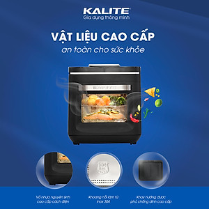 Nồi Chiên Hơi Nước Kalite Steam X Tiêu Chuẩn Châu Âu 9 Chương Trình Cài Sẵn Dung 15 Lít Công Suất 1635 W - Hàng Chính Hãng