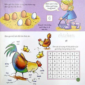 Sách Let’S Go To The Farm - Nào Mình Cùng Đến Nông Trại (Học Mà Chơi - Dễ Dàng Viết / Xóa) (Song Ngữ Anh - Việt)