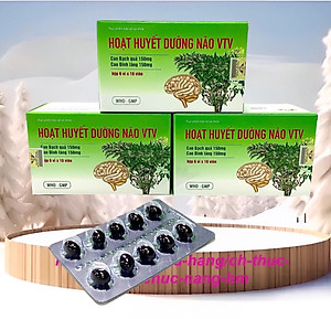 Hoạt huyết dưỡng não VTV Kingphar, hộp 60 viên nang mềm