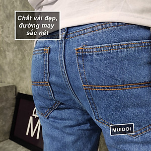 Quần jean nam ống suông MĐ Q62 màu xanh nhạt loại tốt