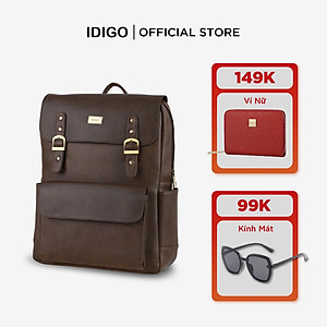 Balo da nam nữ công sở khóa gài thanh lịch UBP2 - 5021, ba lô đựng laptop 15 inch