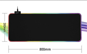 Bàn Di Chuột , Miếng Lót Chuột Gaming RGB Bo Viền Led Sáng Cỡ Lớn  FULL SIZE 80 x 30 cm - Chơi Game Led Nhiều Màu