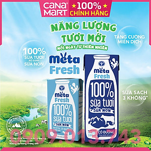 Thùng sữa tươi Nutricare Meta Fresh Ít Đường sữa non tăng cường miễn dịch
