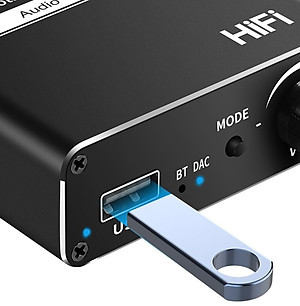 SOAIY Bộ Chuyển Đổi Âm Thanh DAC HIFI Bluetooth D18 (Hỗ Trợ Cổng Optical) - Hàng Nhập Khẩu