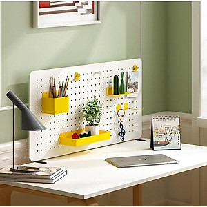Bảng lỗ Pegboard Dola Home cao cấp kẹp bàn tiết kiệm diện tích không khoan tường để bàn phím, tai nghe, đồ dùng làm việc