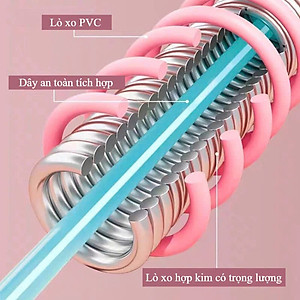 Vòng Lắc Eo Lò Xo Thép Bọc Nhựa Mềm – Giảm Mỡ Bụng, Eo Thon Nhanh, An Toàn Tại Nhà - HÀNG CHÍNH HÃNG MINIIN